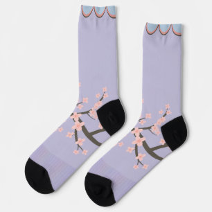 Enchanting Cherry Blossom Art  Socks