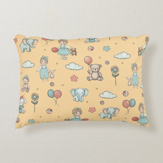 Enchanting children  decorative cushion (Front)