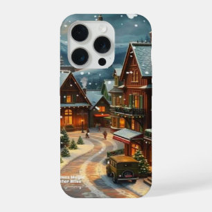 Enchanting Christmas Winter Village Wallpaper 2025 iPhone 15 Pro Case