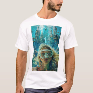 Enchanting City Underwater T-Shirt Design