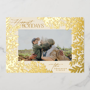 Enchanting Classic Elegance Christmas Holida Foil Holiday Card