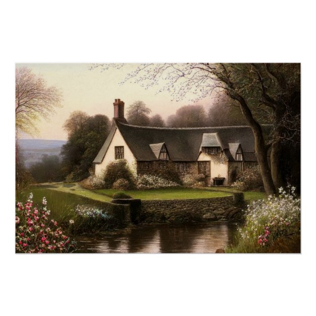 Enchanting Country Cottage Poster (Front)