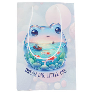 Enchanting "Dream Big, Little One" - Frog - Medium Gift Bag