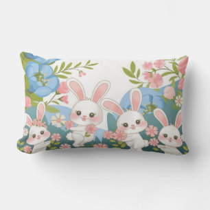 Enchanting Easter celebration design Lumbar Cushion