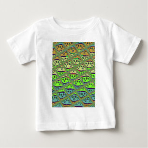 Enchanting Eclectic Garden Chequered Floral Beauty Baby T-Shirt