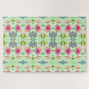 Enchanting Eclectic Garden: Diverse Floral Beauty Jigsaw Puzzle