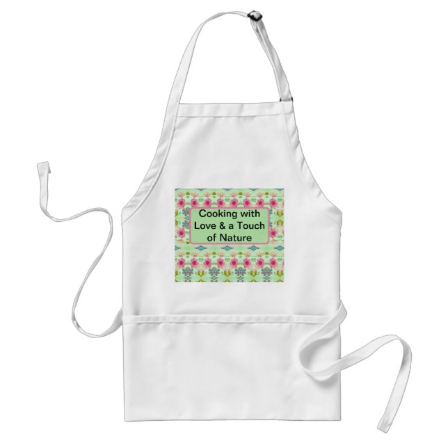 Enchanting Eclectic Garden: Diverse Floral Beauty Standard Apron (Front)