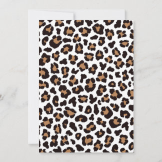 Enchanting Elegant Natural Leopard Patterns Invitation