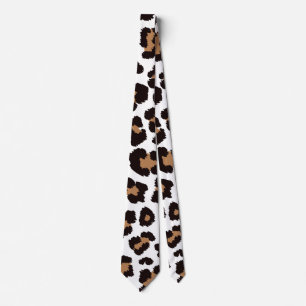 Enchanting Elegant Natural Leopard Patterns Tie