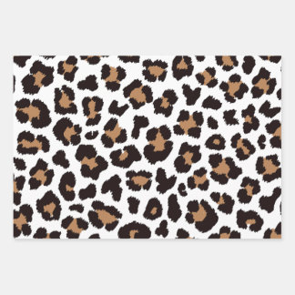 Enchanting Elegant Natural Leopard Patterns Wrapping Paper Sheet