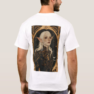 Enchanting Elven Woman Portrait Fantasy T-Shirt