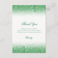Enchanting Emerald Heels, Thank You Cards