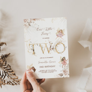 Enchanting Fairies 2nd Birthday Invitation