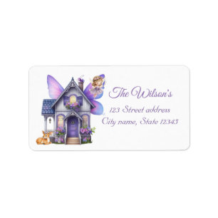 Enchanting Fairy Floral Watercolor Label