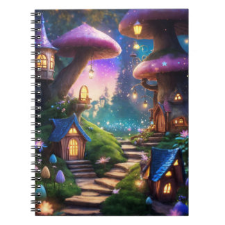 Enchanting Fairy House Fantasy Magical Forest Notebook