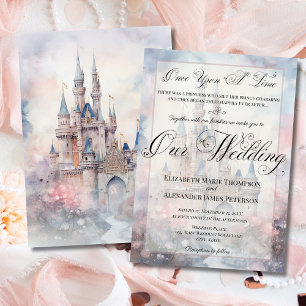 Enchanting Fairy Tale Castle Our Wedding Invitation