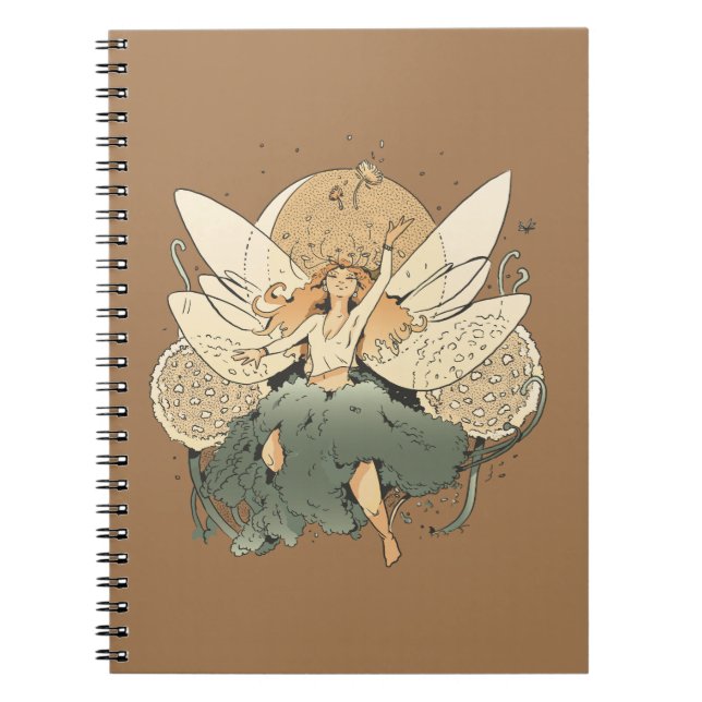 Enchanting Fairy – Whimsical Fantasy Art Notebook (Front)