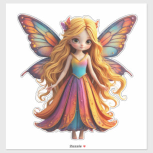 Enchanting Fantasy Fairy with Colourful Wings