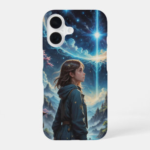 Enchanting Fantasy Night Sky Scene iPhone 16 Case