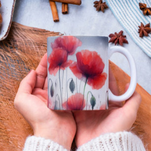 Enchanting Field of Poppies Coffee Mug