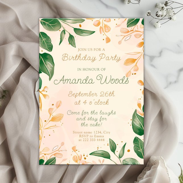 Enchanting Floral Delight Birthday Celebration Invitation (Creator Uploaded)