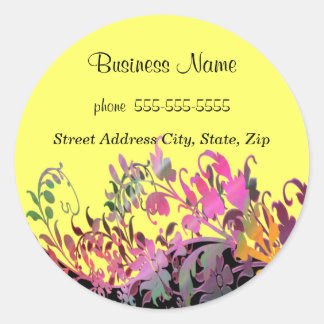 Enchanting Flowers Promotional Stickers