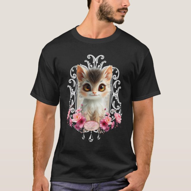 Enchanting, fluffy kitten T-Shirt (Front)
