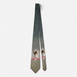 Enchanting, fluffy kitten tie