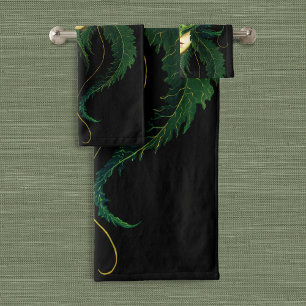 Enchanting Forest Dryad Woman Butterfly Fantasy Bath Towel Set