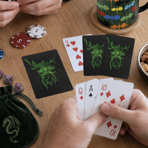 Enchanting Forest Dryad Woman Butterfly Fantasy Playing Cards