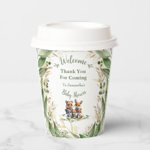 Enchanting Forest Friends Baby Shower  Paper Cups