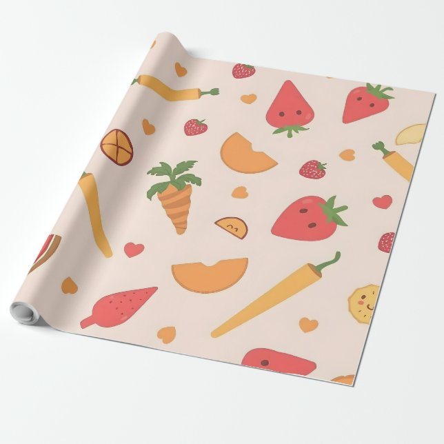Enchanting Forest Wrapping Paper (Unrolled)