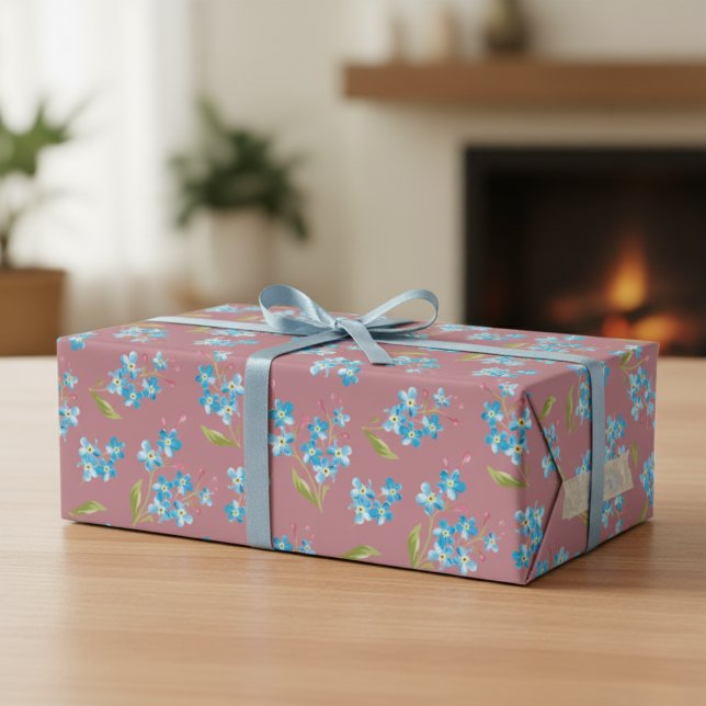 Enchanting Forget-Me-Nots Gift Wrap Trio (Creator Uploaded)