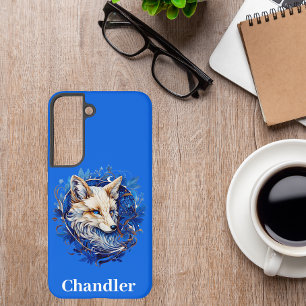 Enchanting Fox with Custom Name Samsung Galaxy Case