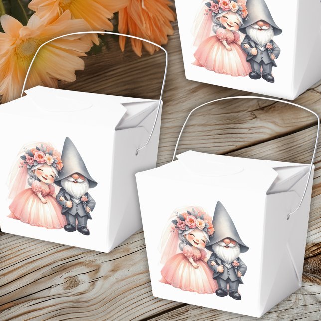 Enchanting Garden Gnome Rustic Woodland Wedding  Favour Box (Creator Uploaded)