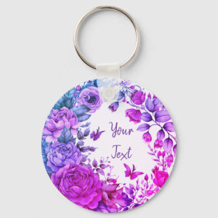 Enchanting Gardenia Wreath Keychain