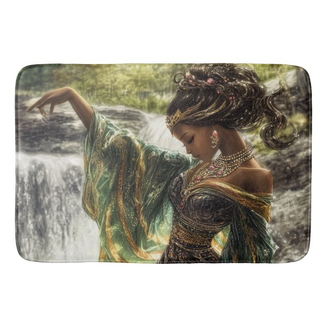 Enchanting Goddess by a Magical  Bath Mat (Front)