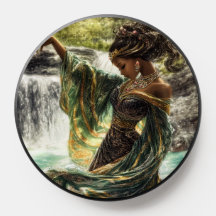 Enchanting Goddess by a Magical Waterfall 