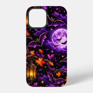 Enchanting Gothic Halloween Moonlit Night Pattern iPhone 12 Case