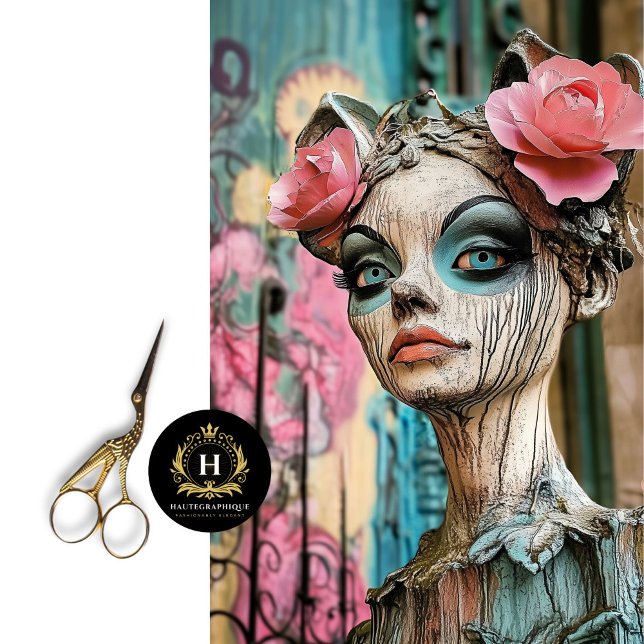 Enchanting Gothic Paris Gargoyle Decoupage  Tissue Paper (Creator Uploaded)