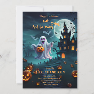 Enchanting Halloween design conveys. Invitation