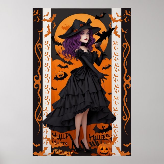 Enchanting Halloween Wall Art for Spooky Home Deco (Front)
