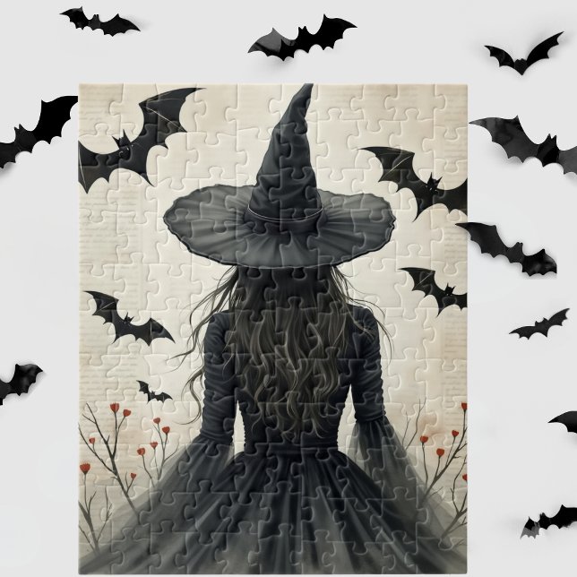 Enchanting Halloween Witch Jigsaw Puzzle (Creator Uploaded)
