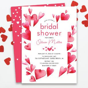 Enchanting Hearts Bridal Shower Invitation