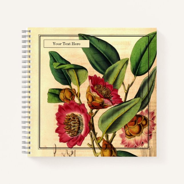 Enchanting Hong-Kong Rose Spiral Notebook (Front)