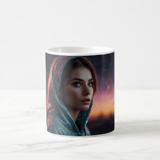"Enchanting Hooded Portrait Mug" Coffee Mug