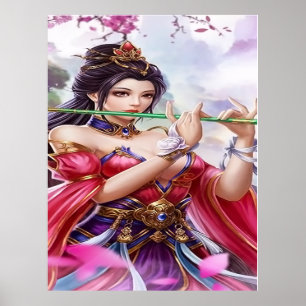 Enchanting Jade Flute Empress Poster