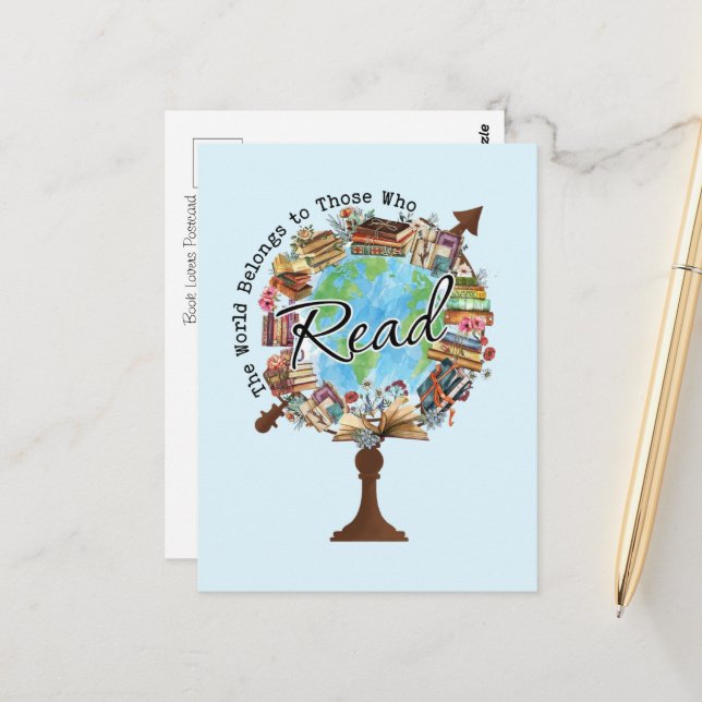 Enchanting Literary Postcard (Front/Back In Situ)