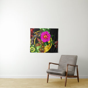 Enchanting Magenta & Gold  Tapestry