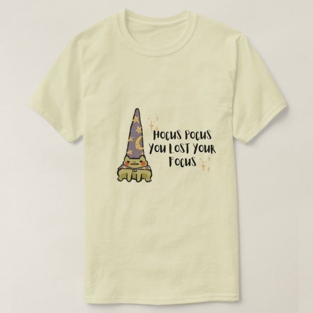 Enchanting Magic Frog Doodle – “Hocus Pocus, You L T-Shirt (Design Front)